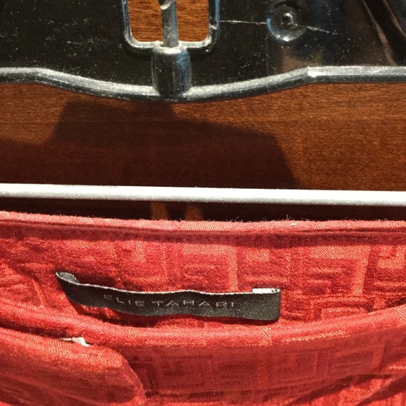 Elie Tahari red Estelle pants size 4 - Picture 2 of 3
